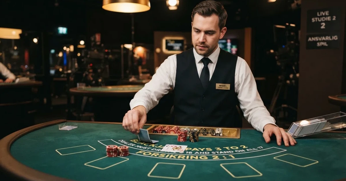 live blackjack spil 2026 — rangering af de 10 licenserede udbydere